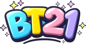 Logo bt21 di bagian atas